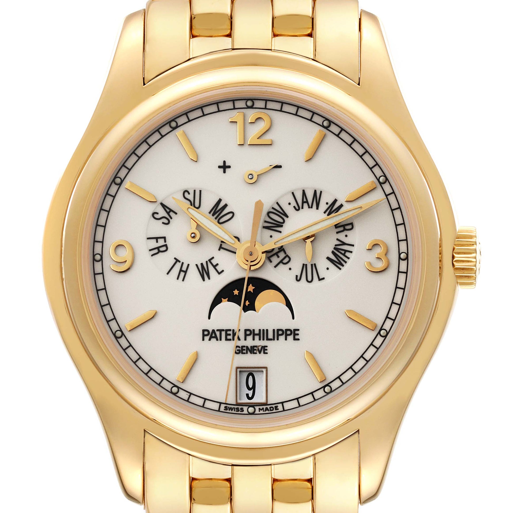 Patek Philippe Complications 39 mm 5146J-001 Yellow Gold Ivory / Cream