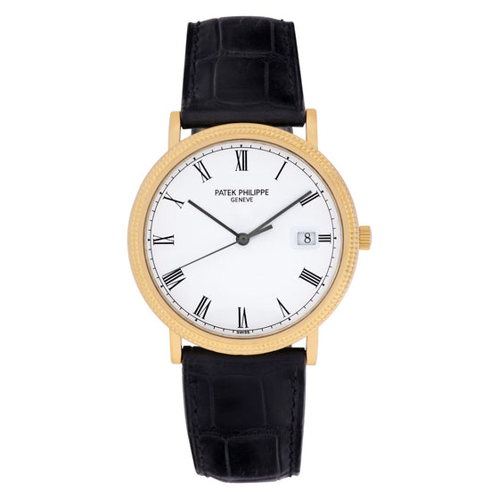 Patek Philippe Calatrava 33 mm 3944-j-2 Yellow Gold White