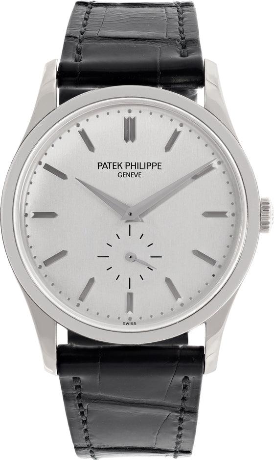 Patek Philippe Calatrava 37 mm 5196G-001 White Gold Silver
