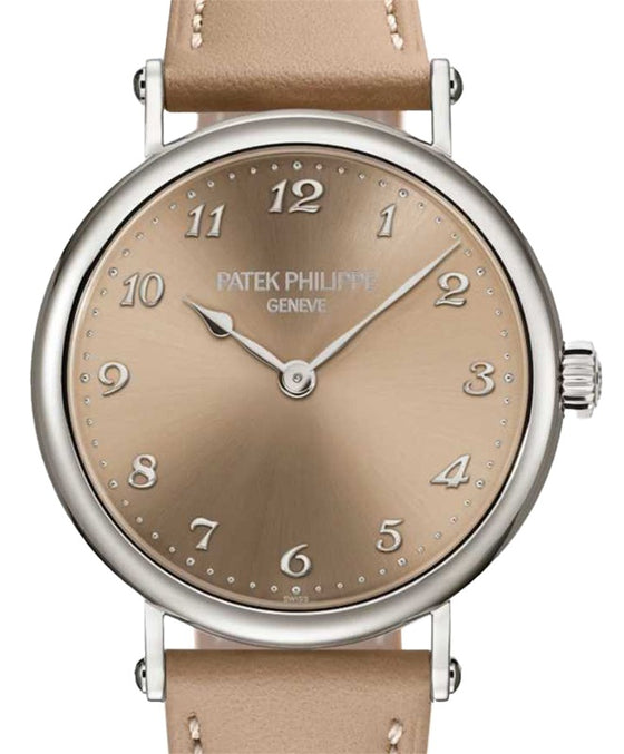 Patek Philippe Calatrava White Gold Sunburst Sand Beige Dial 7200/50G-001 - BRAND NEW