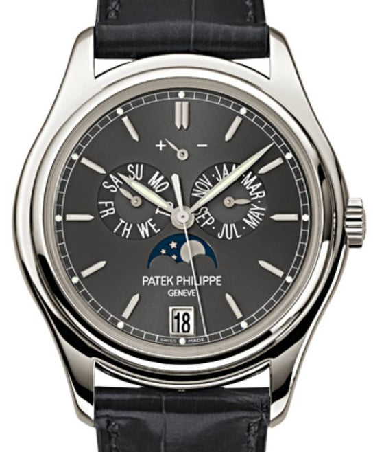 Patek Philippe Complications Annual Calendar Moon Phases Platinum Ebony Dial 5146P-001 - BRAND NEW