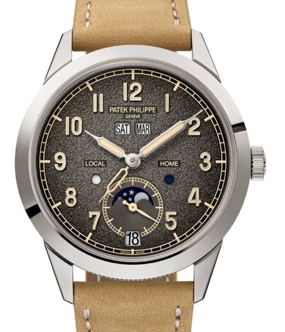 Patek Philippe Complications Annual Calendar Travel Time White Gold Textured Grey Dial 5326G-001 - BRAND NEW