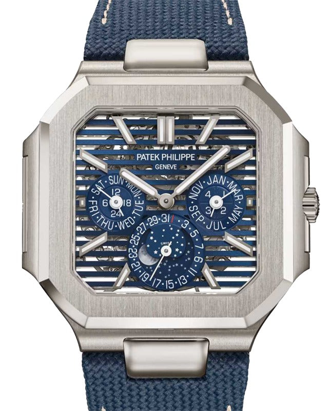 Patek Philippe Cubitus Perpetual Calendar Platinum 45mm Sunburst Blue Dial 5840P-001 - BRAND NEW