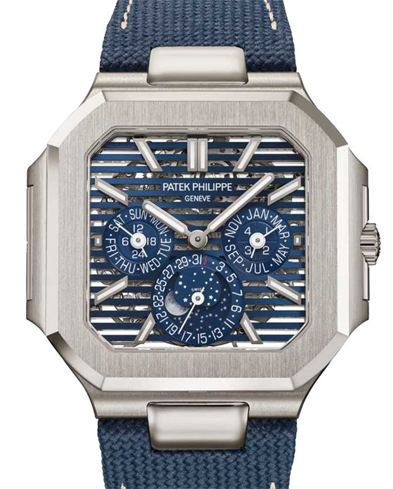Patek Philippe Cubitus Perpetual Calendar Platinum 45mm Sunburst Blue Dial 5840P-001 - BRAND NEW