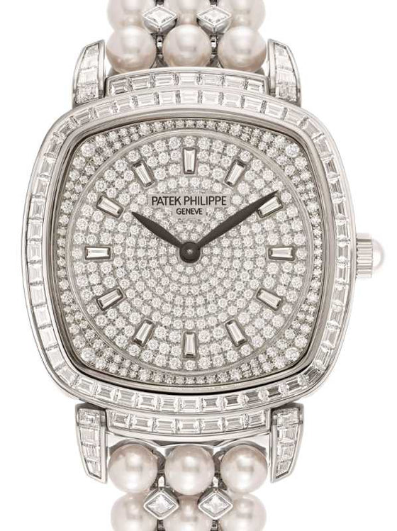 Patek Philippe Gondolo Ladies White Gold Diamond Set Dial 7042/100G-010