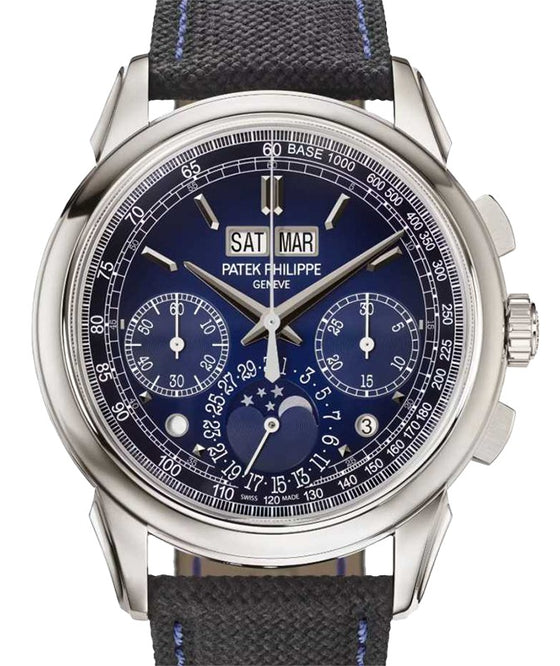 Patek Philippe Grand Complications Chronograph Perpetual Calendar Platinum Blue Dial 5270P-016 - BRAND NEW