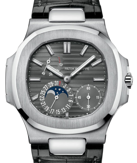 Patek Philippe Nautilus Moon Phases White Gold Slate Gray Dial 5712G-001 - BRAND NEW