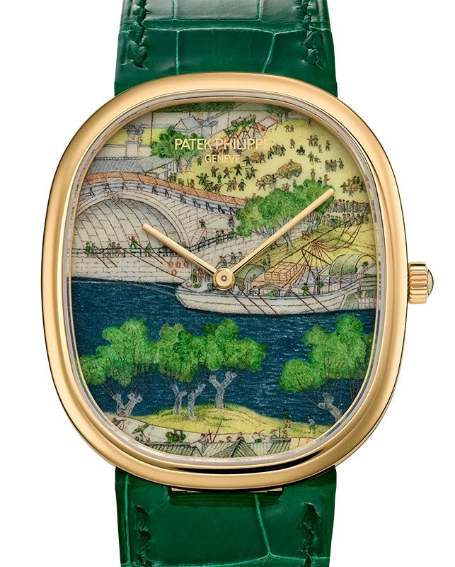 Patek Philippe Rare Handcrafs Golden Ellipse "Festivities by the River" Yellow Gold 5738/50J-015 - BRAND NEW