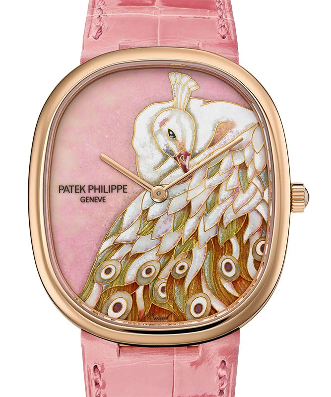 Patek Philippe Rare Handcrafs Golden Ellipse "White Peacock" Rose Gold 5738/50R-023 - BRAND NEW