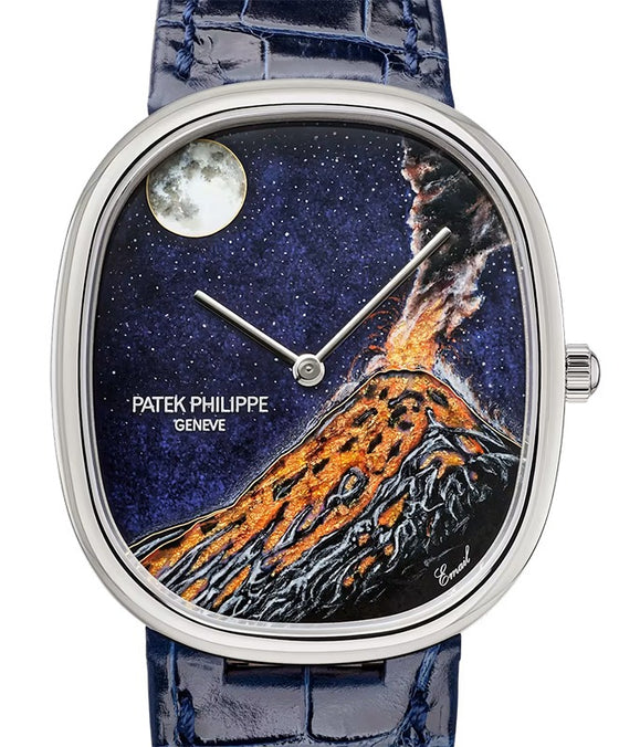 Patek Philippe Rare Handcrafs Golden Ellipse "Fuego Volcano" White Gold 5738/50G-044 - BRAND NEW