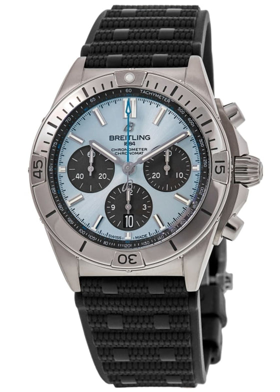 Breitling Chronomat B01 42 Steel/Platinum Ice Blue Dial PB0134101C1S1