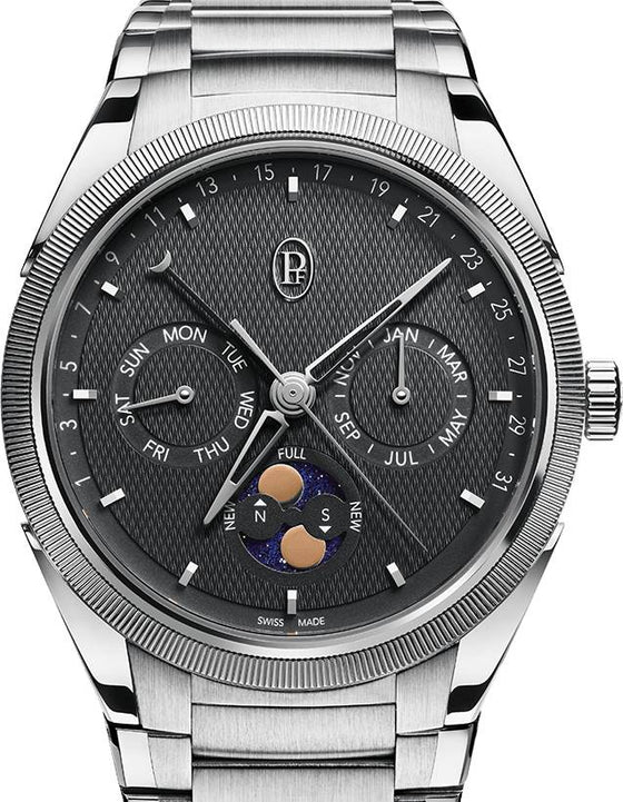 Parmigiani Fleurier Tonda PF Gregorian Annual Calendar Steel Platinum Warm Grey PFC907-1020001-100182
