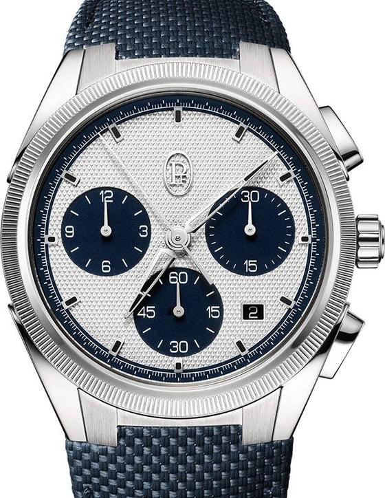 Parmigiani Fleurier Tonda PF Sport Chronograph Steel Silver Milano Blue PFC931-1020002-400182-EN