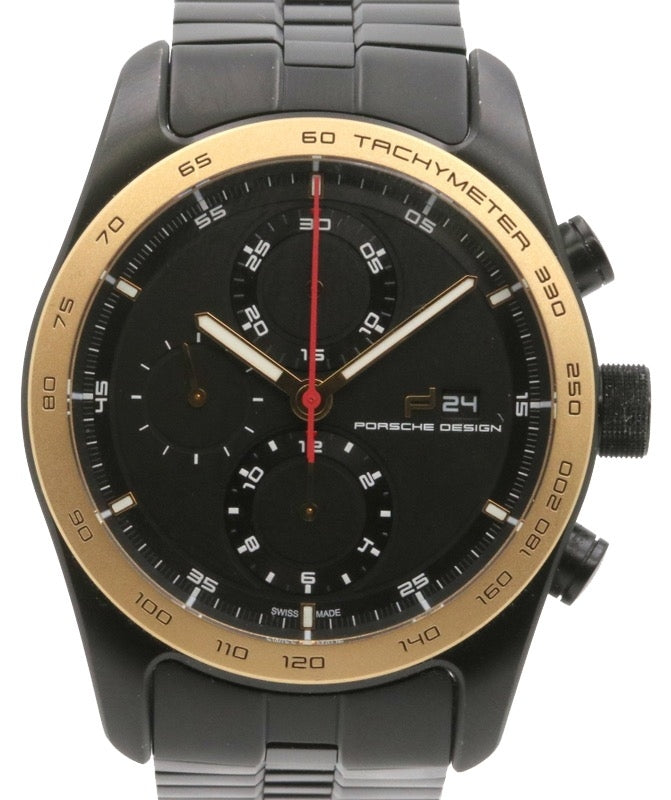 Porsche Design Chronotimer Series 1 Black Titanium Carbide Coating & Rose Gold Bezel - BRAND NEW