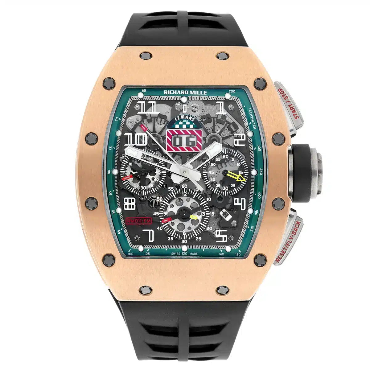 Richard Mille Automatic LMC 40 mm RM11-03RGGR Rose Gold Skeleton