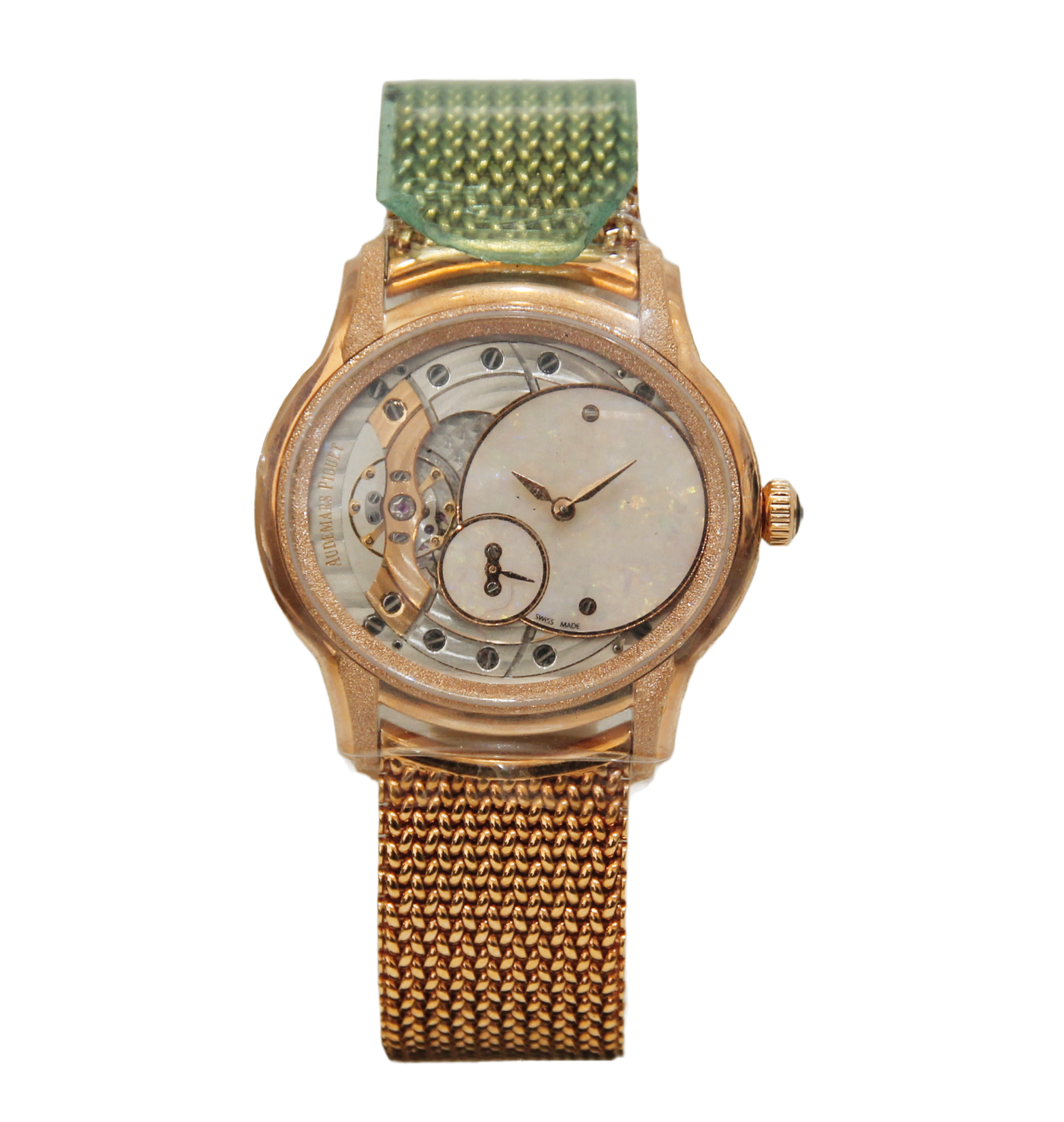 Audemars Piguet Millenary Frosted Gold Opal Dial 39.5 mm 77244OR.GG.1272OR.01 Rose Gold Analog