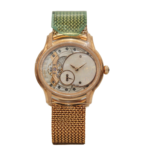Audemars Piguet Millenary Frosted Gold Opal Dial 39.5 mm 77244OR.GG.1272OR.01 Rose Gold Analog