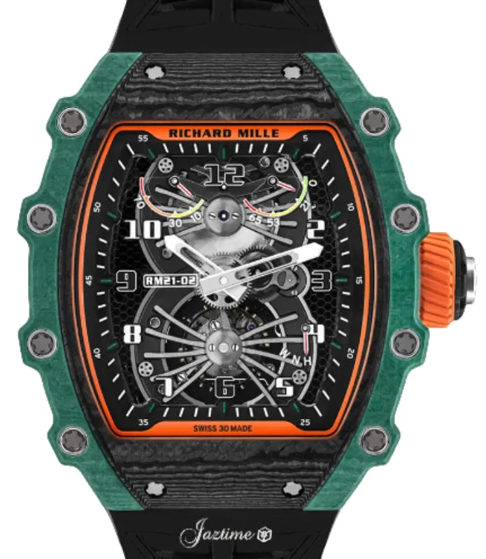 Richard Mille Manual Winding Tourbillon Aerodyne Limited Edition 40 mm RM21-02 Carbon Skeleton