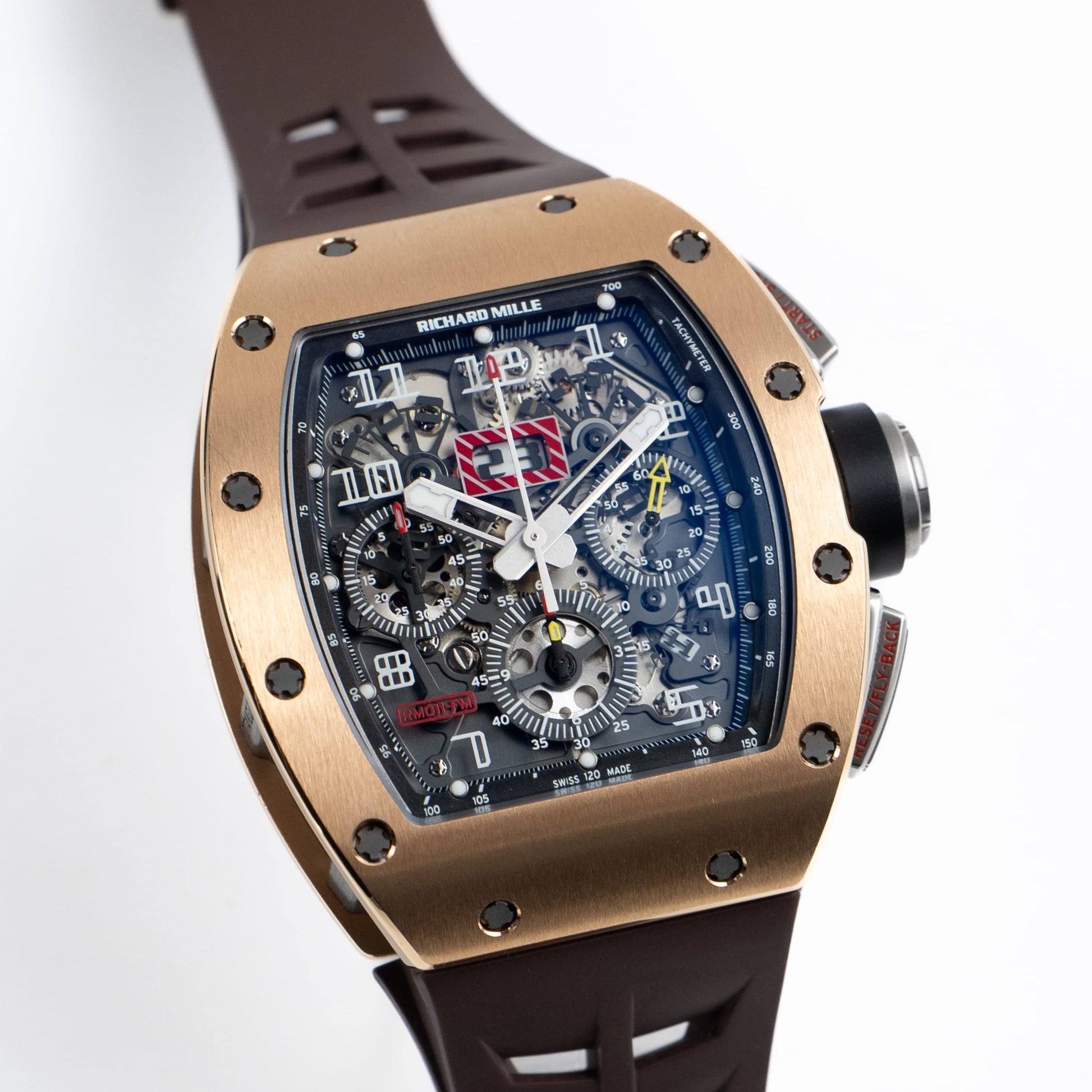 Richard Mille Richard Mille Automatic Flyback Chronograph Felipe Massa Boutique Edition 40 mm RM011BOU Rose Gold Skeleton