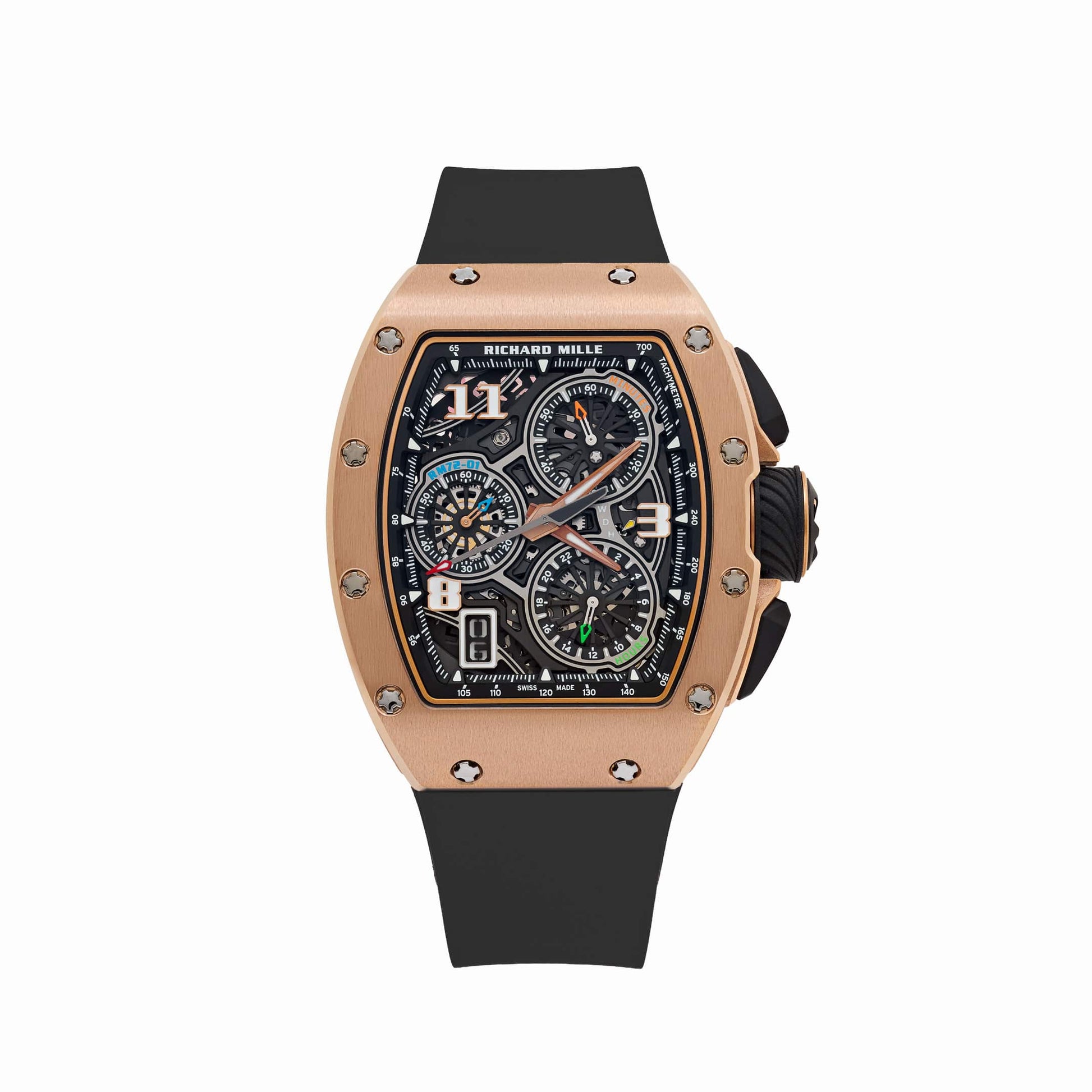 Richard Mille Lifestyle Flyback Chronograph 47 mm RM72-01RGT1 Rose Gold Luminous