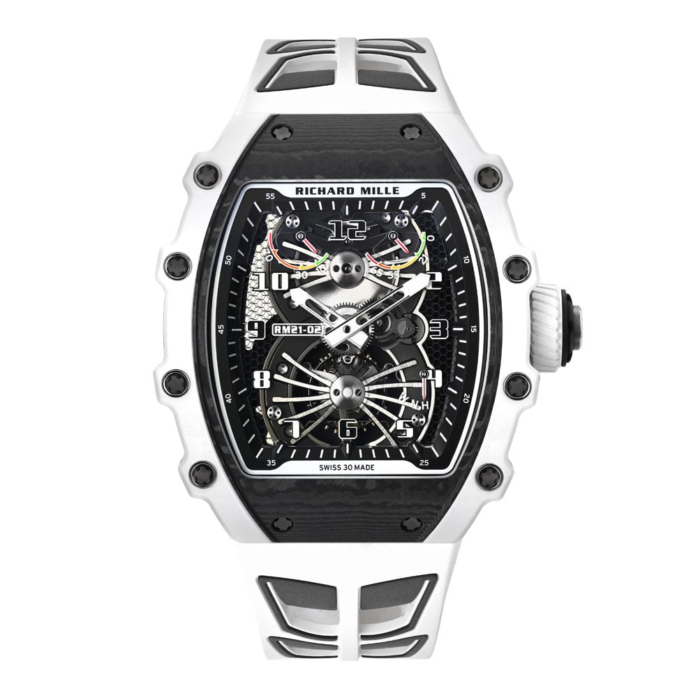 Richard Mille Manual Winding Tourbillon Aerodyne Limited Edition 40 mm RM21-02 Carbon Skeleton