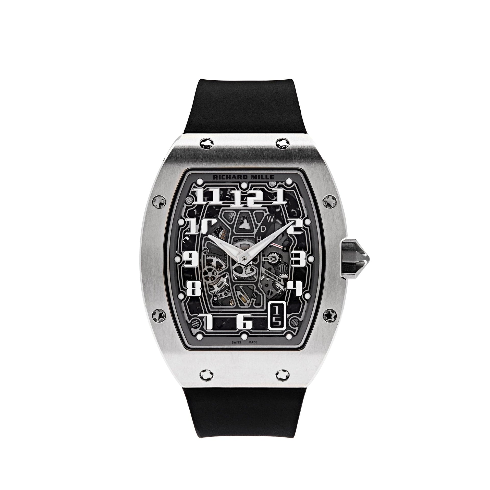 Richard Mille Automatic Winding 38 mm RM67-01WGD White Gold Skeleton