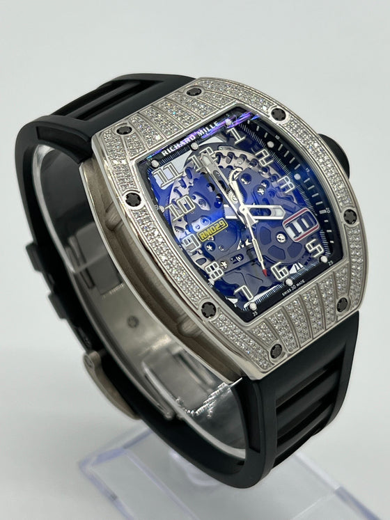 Richard Mille Oversized Date 48 mm RM029WG White Gold/Diamonds Automatic