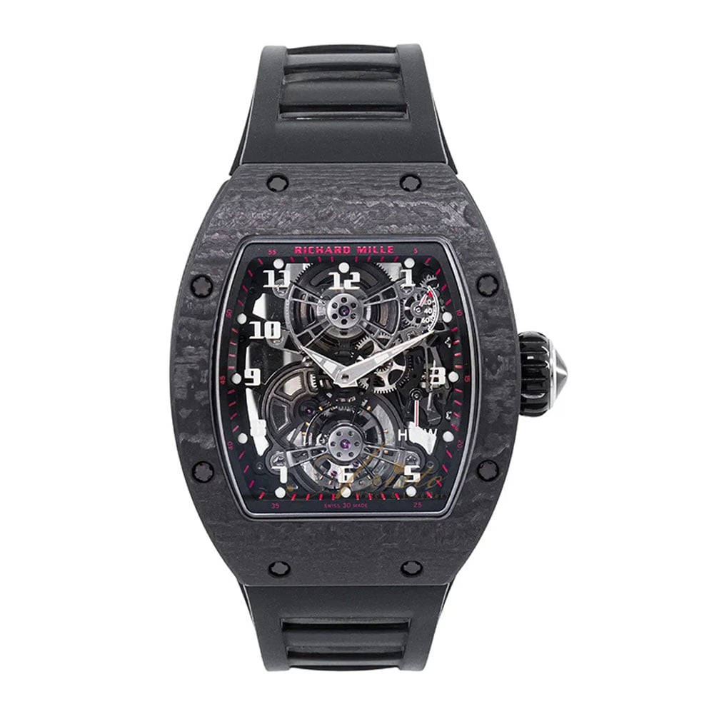 Richard Mille Manual Winding Tourbillon 40 mm RM17-01WHC Carbon Skeleton