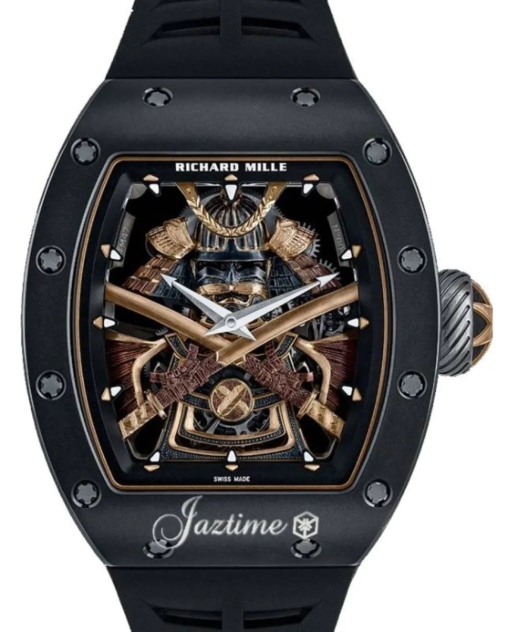 Richard Mille Manual Winding Tourbillon 40 mm RM47SAM Yellow Gold/Diamonds Skeleton