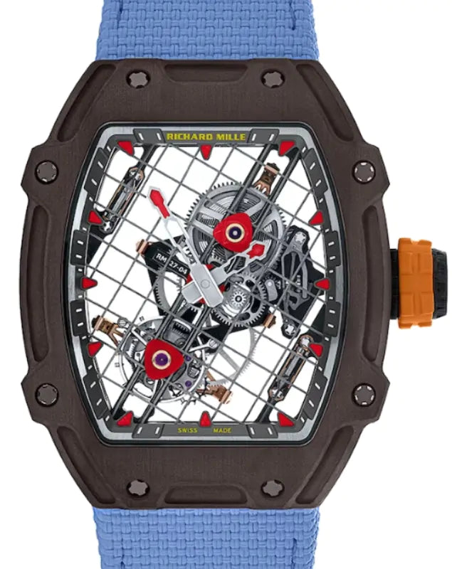 Richard Mille Manual Winding Tourbillon Rafael Nadal Limited edition of 50 pieces 38 mm RM27-04 Titanium/Carbon Skeleton