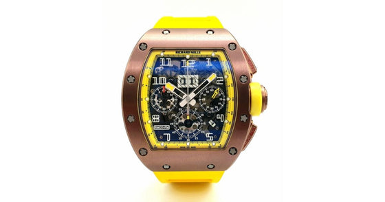 Richard Mille Flyback Chronograph "Felipe Massa" Bronzo Skeleton Dial Yellow Accents RM 011