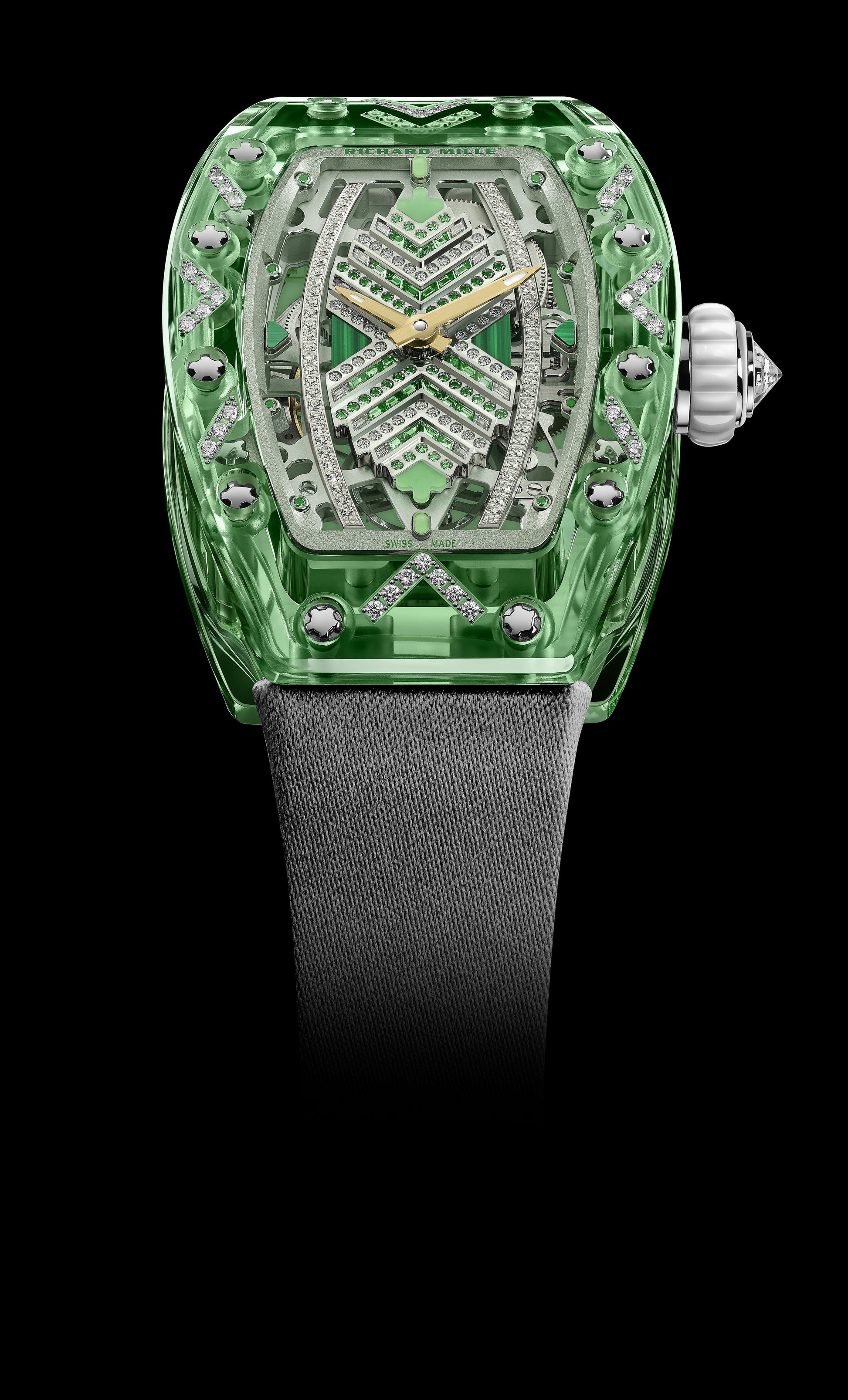 Richard Mille Automatic Winding Gem-Set Green Sapphire RM 07-02