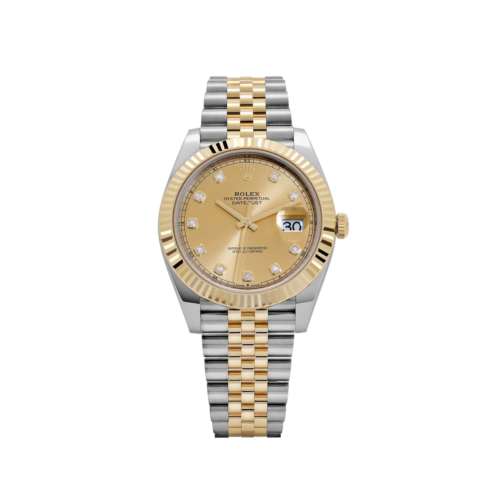 Rolex Datejust 41 mm 41mmWGDB Yellow Gold/Diamonds None