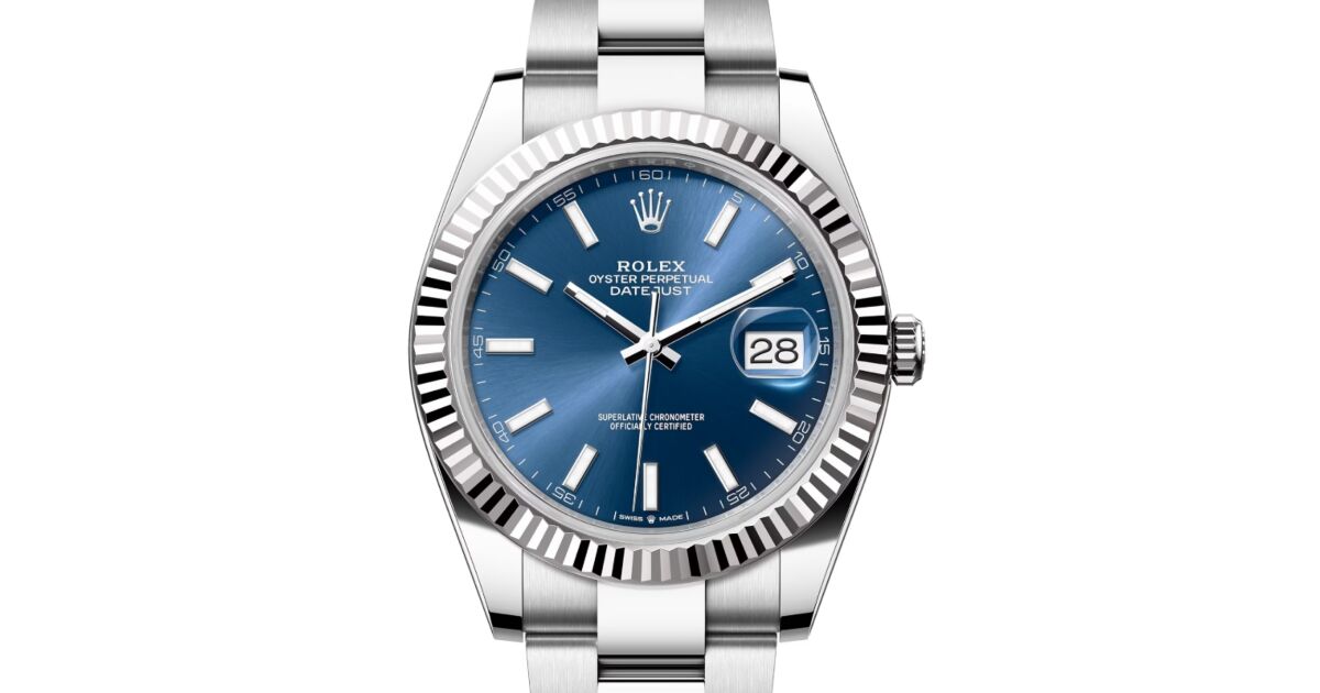 Rolex Datejust 41 126334 Blue Index Fluted White Gold Stainless Steel Oyster 41mm Automatic BRAND NEW