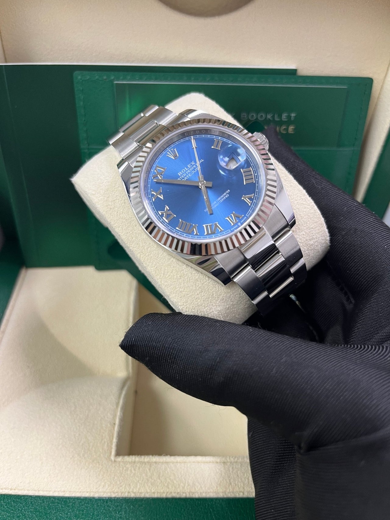Rolex Datejust 41 41 mm 126334TIBSJ Steel/White Gold Ice Blue