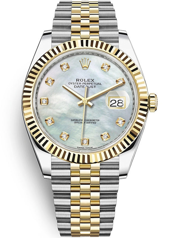 Rolex Datejust 41 mm 41mmYGDB Yellow Gold/Diamonds None