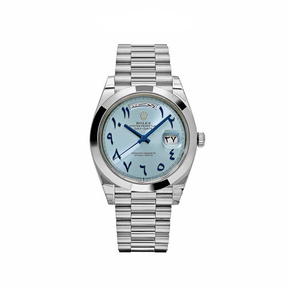 Rolex Day-Date 40 40 mm 228206ICEBDP Platinum Ice Blue