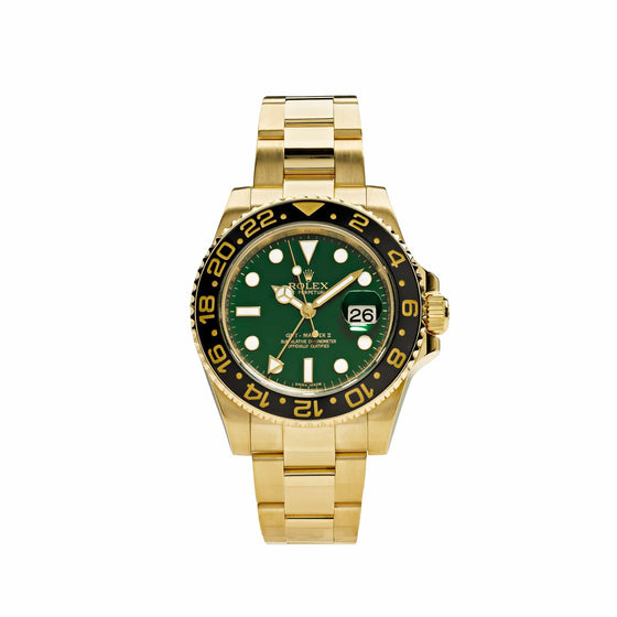 Rolex GMT Master-II 40 mm 116718LNG Yellow Gold Green