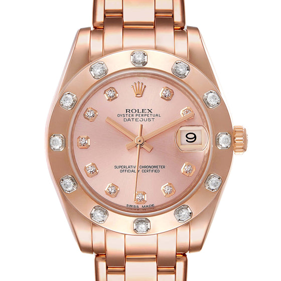 Rolex Pearlmaster 34 34 mm 81315-PNKR Rose Gold/Diamonds Pink