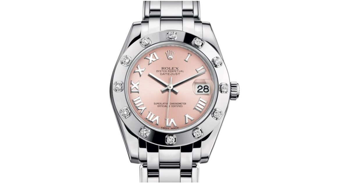 Rolex Pearlmaster 29 29 mm 80319 Pink Roman White Gold Pink