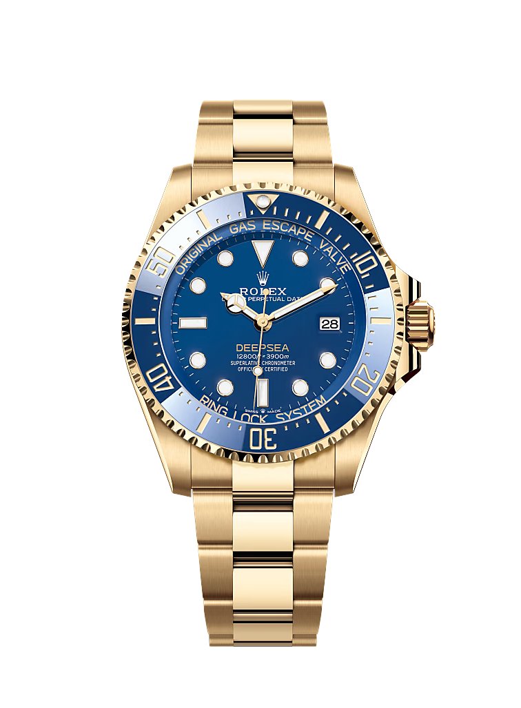 Rolex Deepsea 44 mm 136668LB Yellow Gold Blue