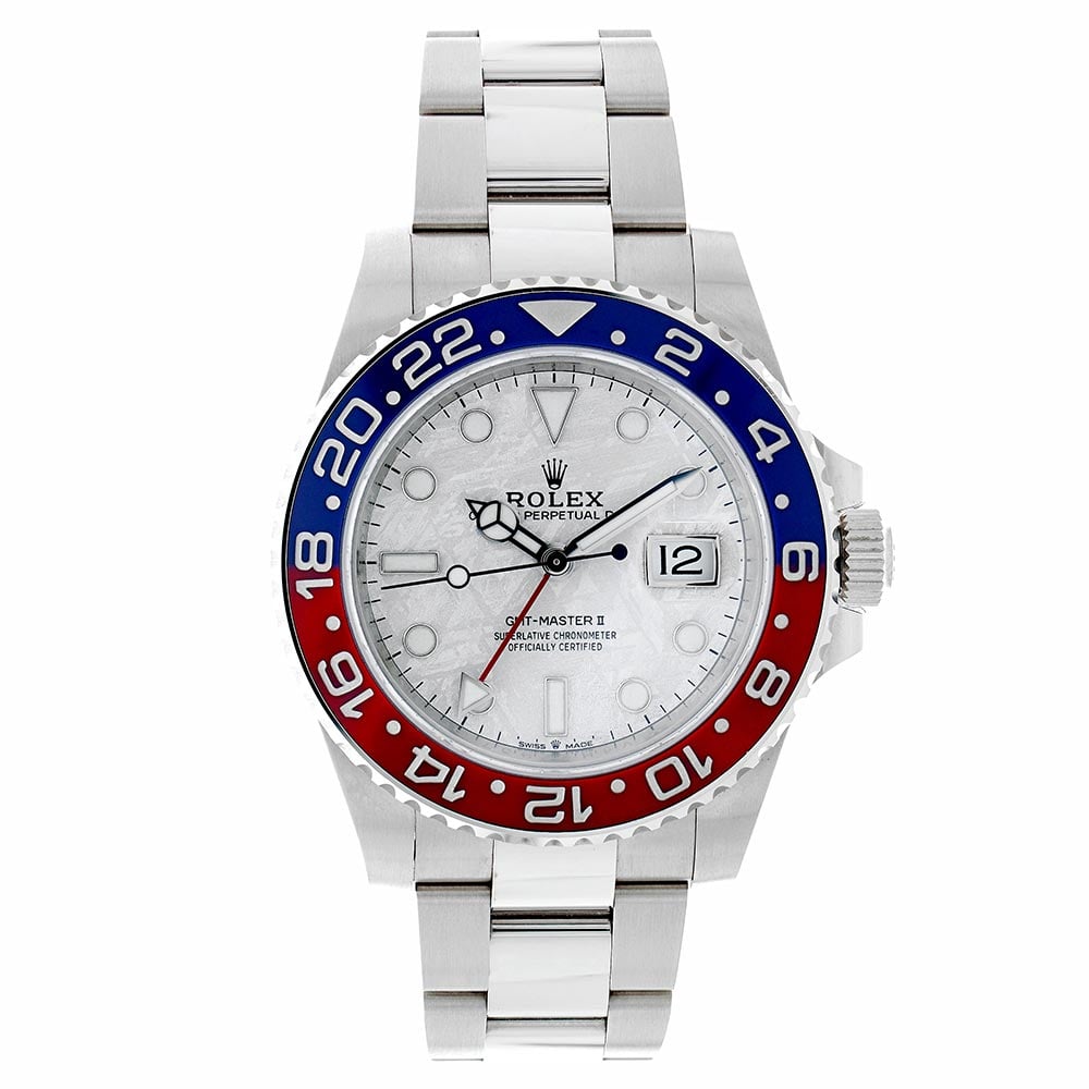 Rolex GMT-Master II 40 mm 126719BLROME White Gold Meteorite