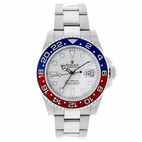 Rolex GMT-Master II 40 mm 126719BLROME White Gold Meteorite