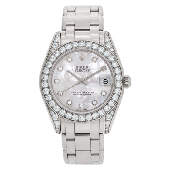 Rolex Pearlmaster 34 34 mm 81159-METD White Gold/Diamonds White