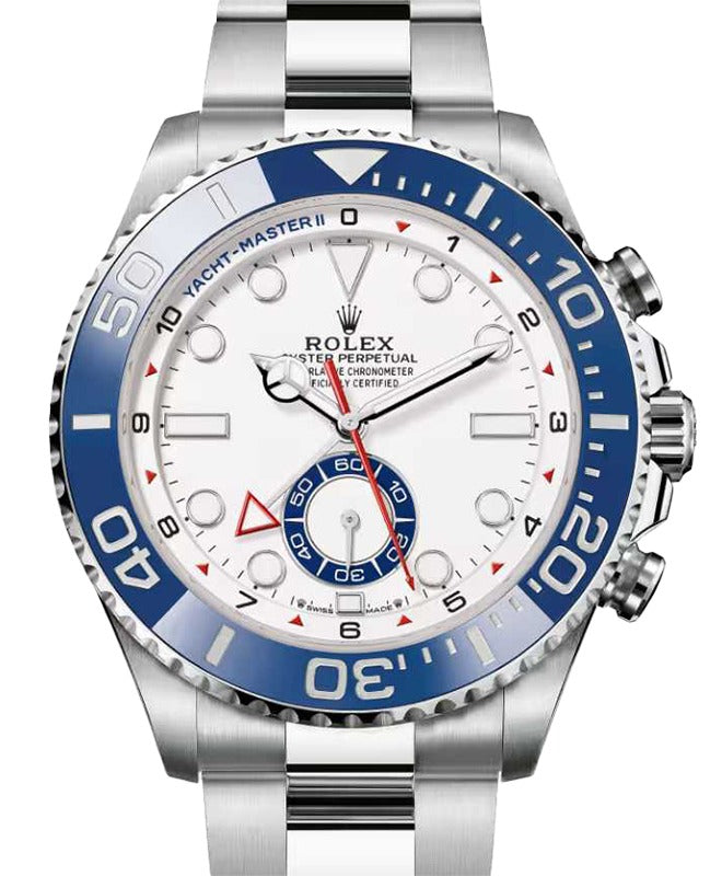 Rolex Yacht-Master II Steel White Dial Blue Cerachrom Ceramic Bezel 126680 - BRAND NEW