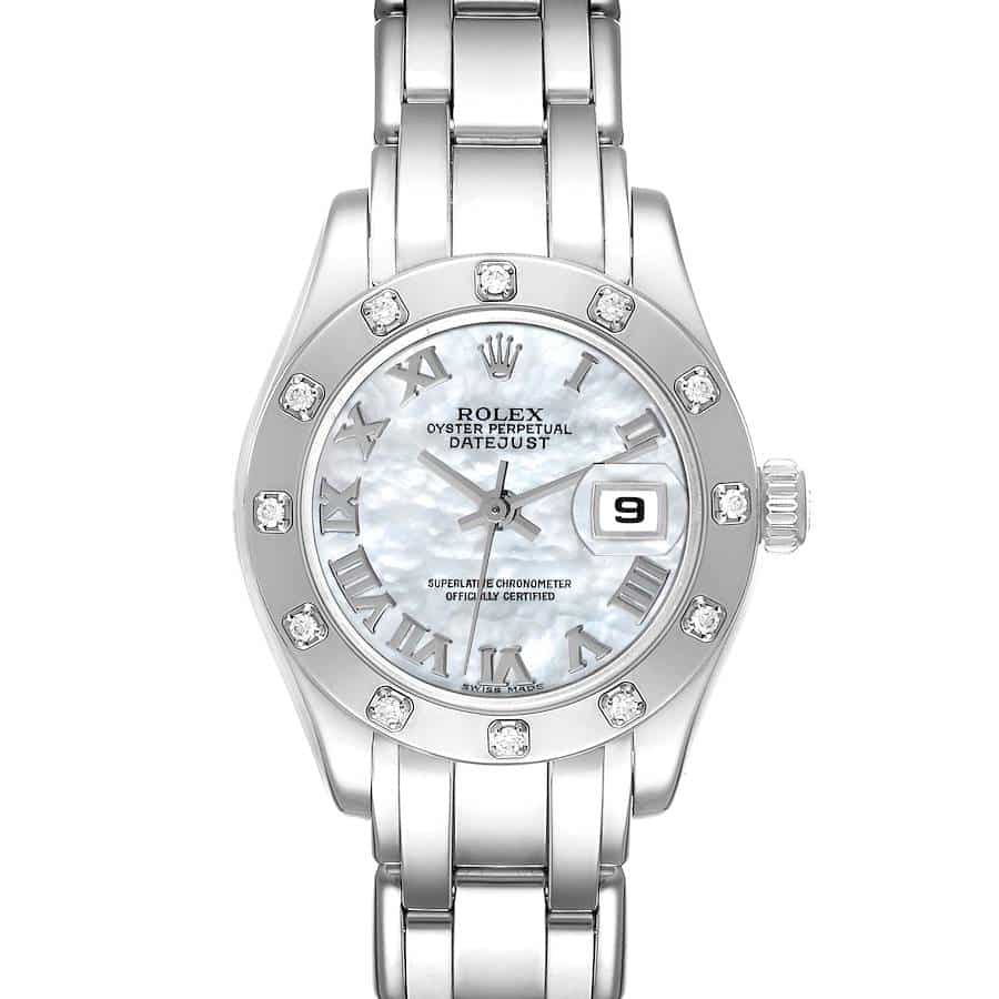 Rolex Pearlmaster 29 29 mm 80319WD White Gold White Mother of Pearl