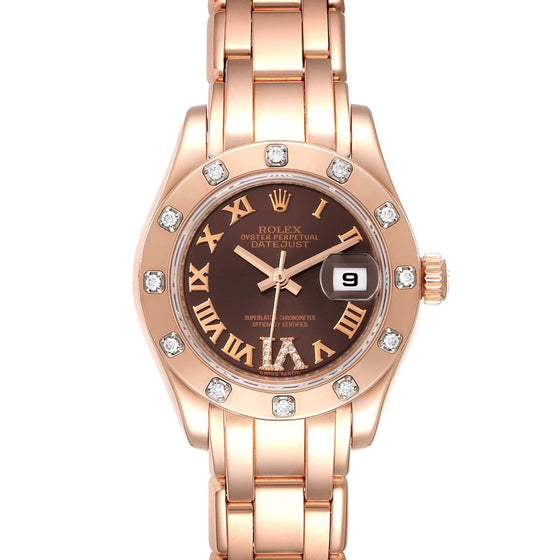 Rolex Pearlmaster 29 29 mm 80315CRDO Rose Gold Chocolate