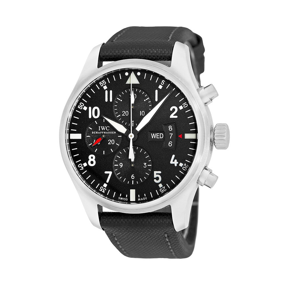 IWC Pilot Chronograph IW3777-01 Stainless Steel Black
