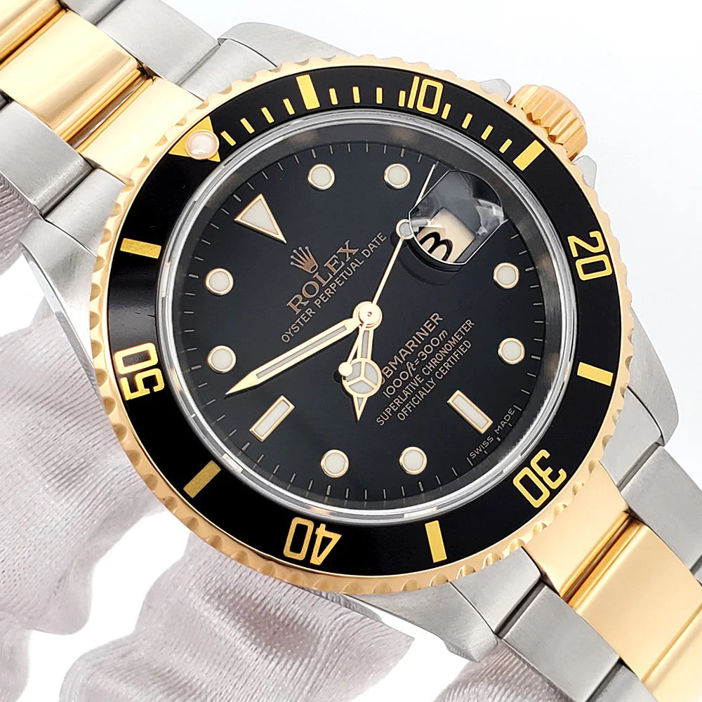 Rolex Submariner 40 mm 16613BLKF1 Steel/Yellow Gold Black