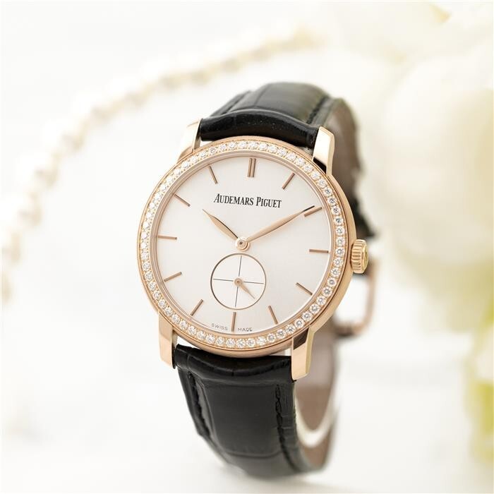 Audemars Piguet Jules Audemars Small Seconds 33 mm 77239OR.ZZ.A088CR.01 Rose Gold/Diamonds Analog